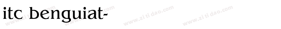 itc benguiat字体转换